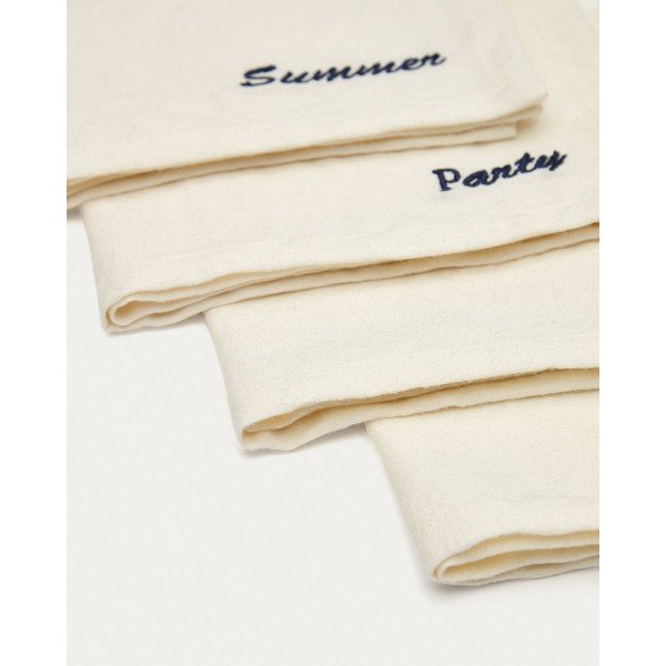 Tekstila salvetes (4 gab.) 40x40 cm Vallcanera – Kave Home-image-3