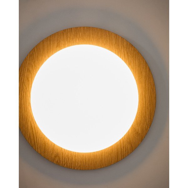 Dabīga toņa metāla LED sienas lampa ø 40 cm Novae – Kave Home-image-2