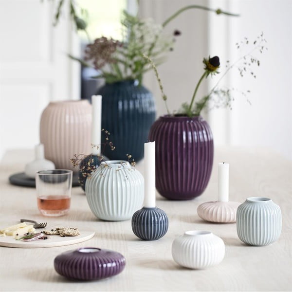 Balts porcelāna svečturis tējas svecēm Kähler Design Hammershoi, ⌀ 10 cm-image-4