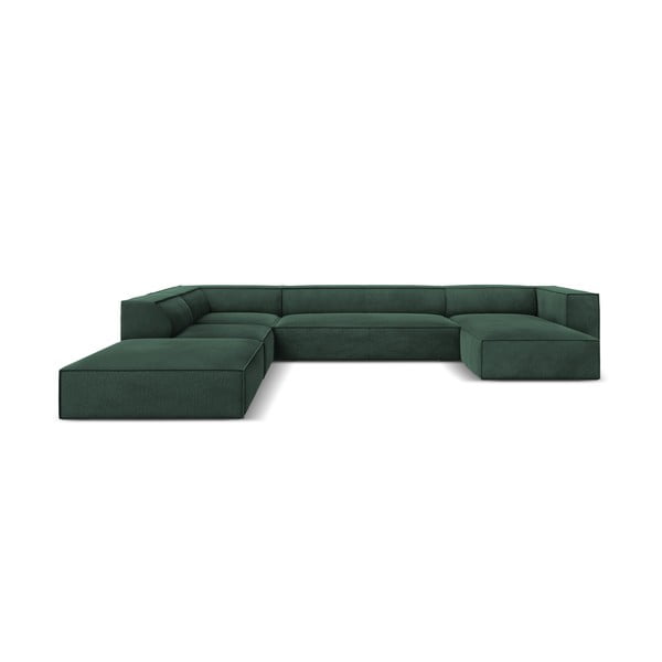 Tumši zaļš stūra dīvāns (kreisais stūris) Madame – Windsor & Co Sofas