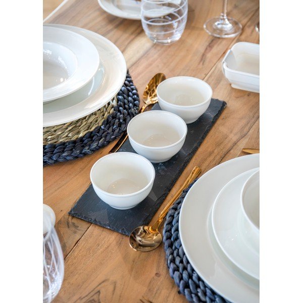 3 baltu porcelāna mērču trauku komplekts ar pamatni Mikasa-image-3