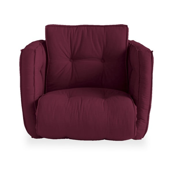 Izlaižams matrača krēsls Karup Design Dice Bordeaux