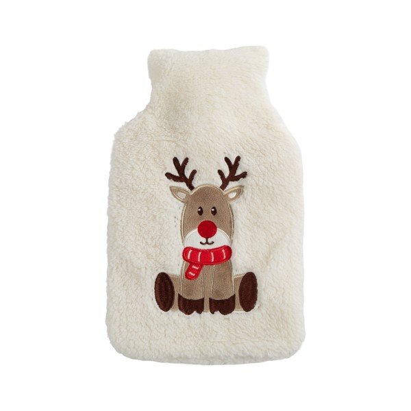 Balts mikroplīša termofors 1,2 l XMAS – Tiseco Home Studio