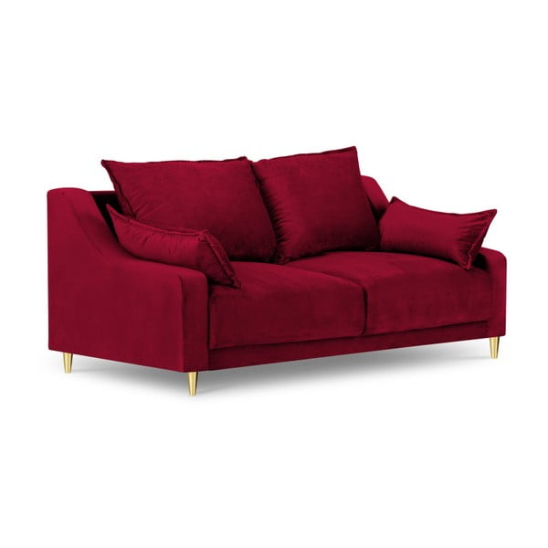 Sarkans divvietīgs dīvāns Mazzini Sofas Pansy, 150 cm