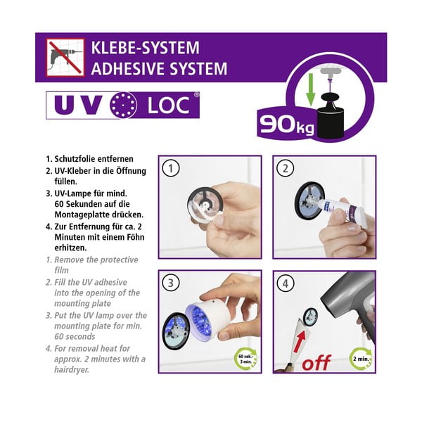 Spīdīgas sudraba krāsas nerūsējošā tērauda pašturošs dvieļu turētājs Maribor – Wenko-image-4