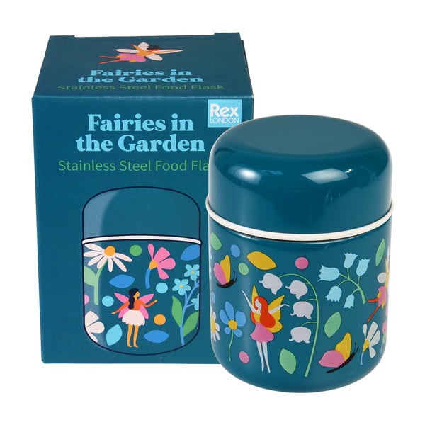 Zils termoss pārtikai/bērnu 280 ml Fairies in the Garden – Rex London-image-3