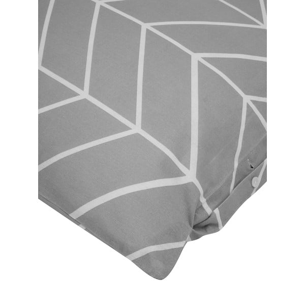 Pelēka flaneļa divguļamā gultas veļa Westwing Collection Yule, 200 x 200 cm-image-1