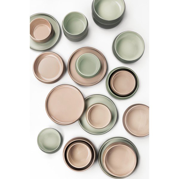 Bēši akmensmasas šķīvji (4 gab.) ø 22 cm Terra Rondo – Bonami Selection-image-1