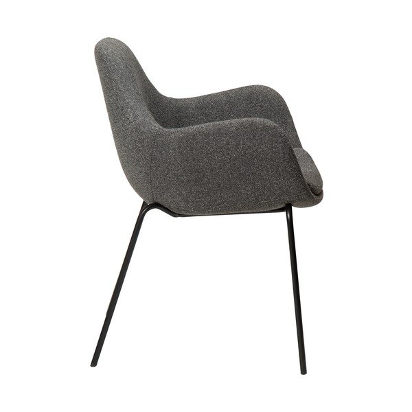 Pelēks atpūtas krēsls no buklē auduma Zimmer – DAN-FORM Denmark-image-3