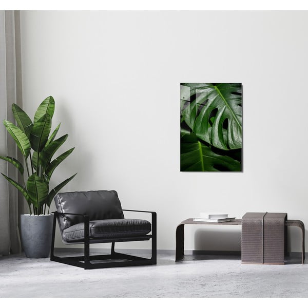 Stikla glezna 70x100 cm Monstera – Wallity-image-1