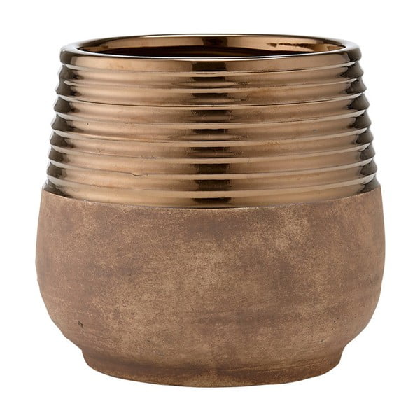 Ladelle keramikas puķu pods vara krāsā, Ø 16,5 cm