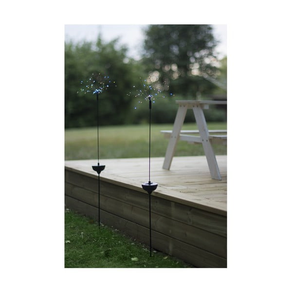 Āra LED apgaismojums ar krāsainām diodēm un saules baterijām Star Trading Firework, augstums 100 cm-image-3