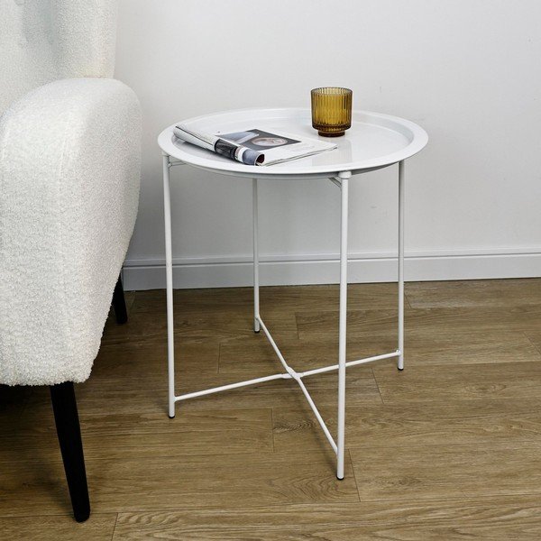 Metāla apaļš sānu galdiņš ø 47 cm Hilmar – Yes Everyday-image-1