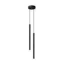 Melna metāla piekaramā lampa ø 15 cm Fideus – Sollux
