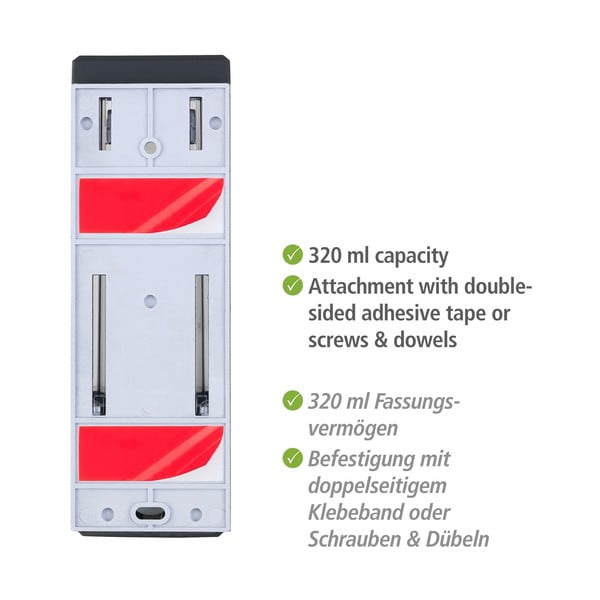 Sienas plastmasas ziepju dozators 0,32 l Istres – Wenko-image-4