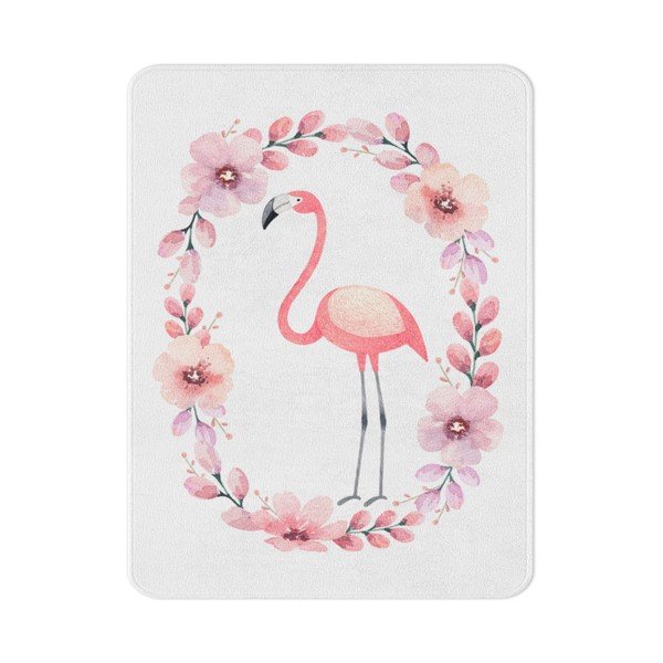 Bērnu paklājs OYO Kids Ziedu gredzens Flamingo, 100 x 140 cm