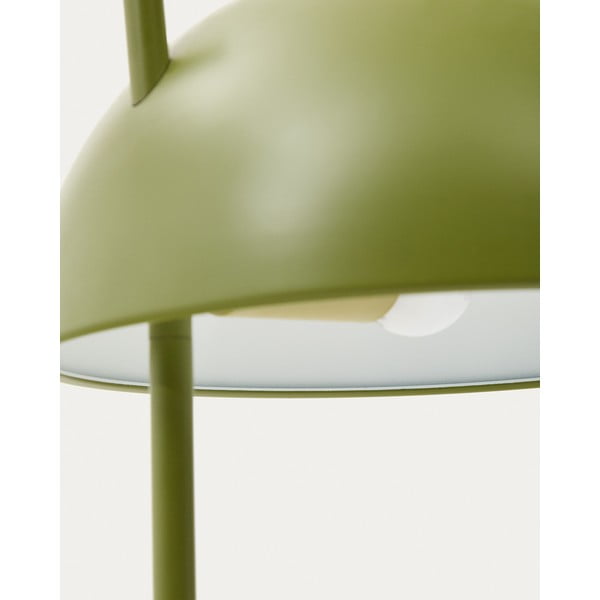 Zaļa/dabīga toņa stāvlampa ar metāla abažūru (augstums 150 cm) Catlar – Kave Home-image-2