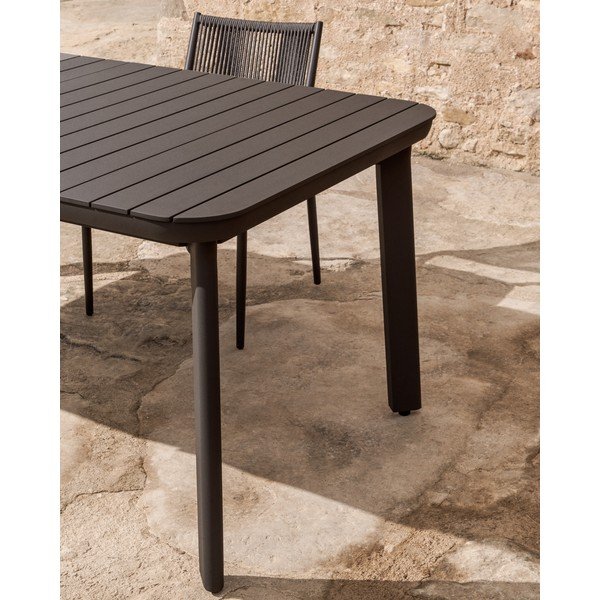 Metāla dārza ēdamgalds 100x185 cm Izola – Kave Home-image-4