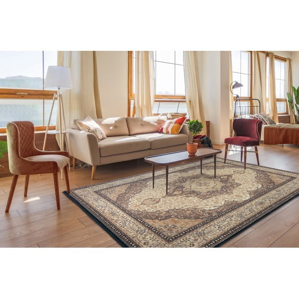 Gaiši brūns vilnas paklājs 133x180 cm Charlotte – Agnella-image-1