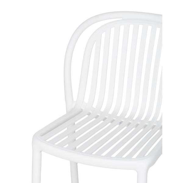 Balts plastmasas pusdienu krēsls Alia – Ixia-image-4