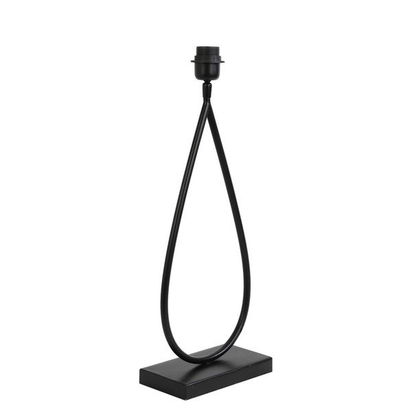 Matēti melna metāla galda lampas pamatne 51 cm Tamsu – Light & Living-image-4