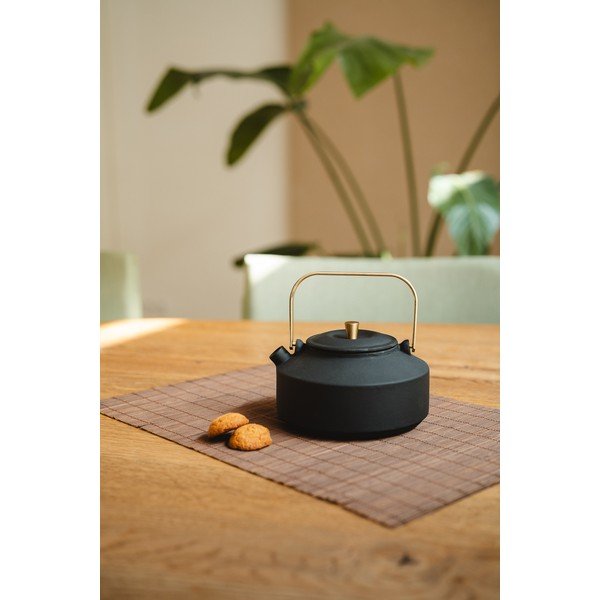 Melna čuguna tējkanna ar sietiņu 1 l Shangdong – Bredemeijer-image-3