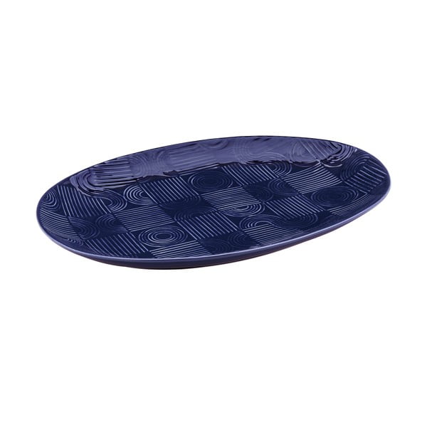 Tumši zils keramikas servēšanas šķīvis 30x41 cm Arc – Maxwell & Williams
