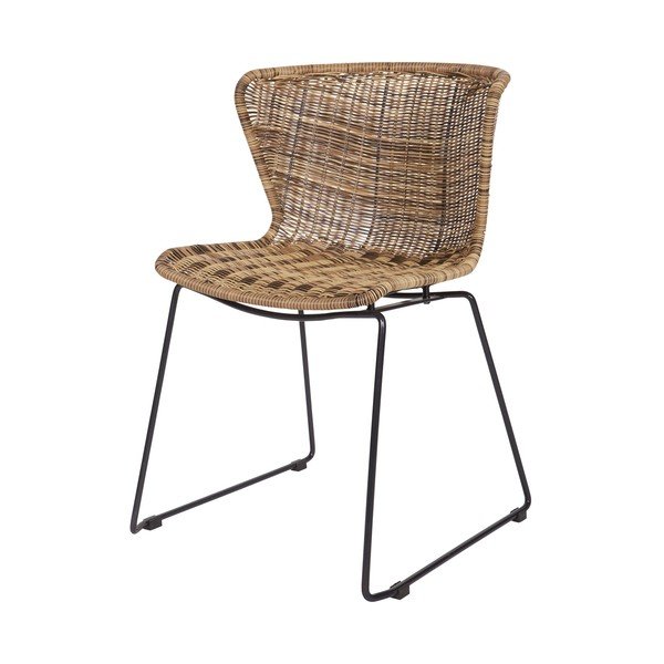 Dabīga toņa mākslīgās rotangpalmas dārza krēsli (2 gab.) Wings – WOOOD