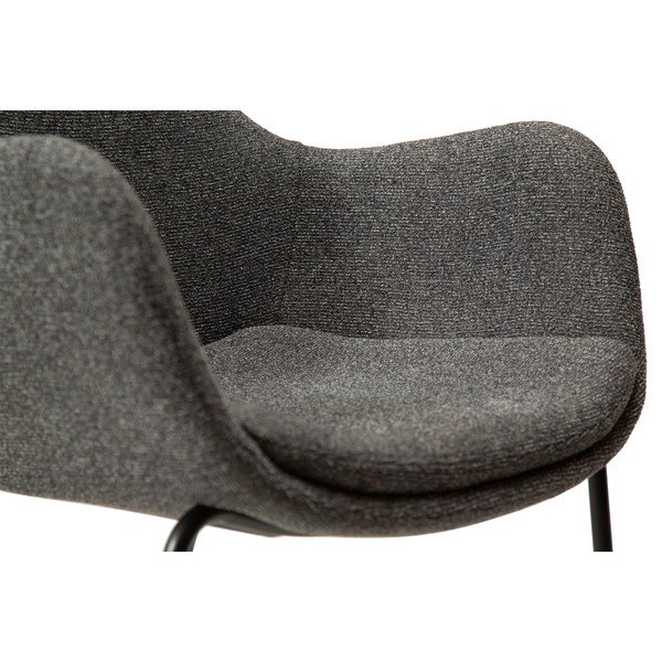 Pelēks atpūtas krēsls no buklē auduma Zimmer – DAN-FORM Denmark-image-1