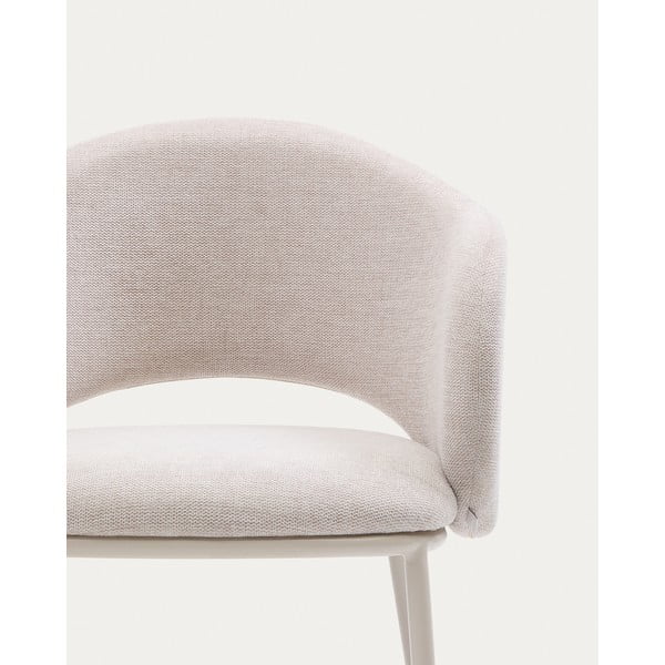 Krēmkrāsas polsterēts ēdamistabas krēsls Maina – Kave Home-image-4