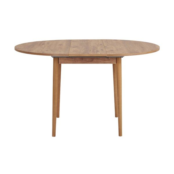 Apaļš izvelkams ēdamgalds ar papildu galda virsmu ar priedes koka imitāciju ø 100 cm Viona – Kalune Design-image-4