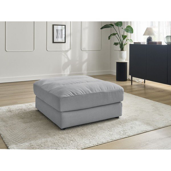 Gaiši pelēks samta kāju soliņš Sierra – Bobochic Paris-image-1