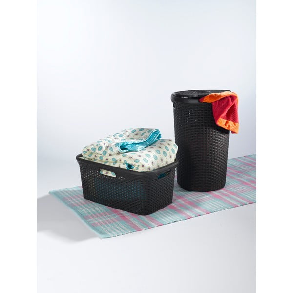 Brūns veļas grozs Curver Hamper, 60 l-image-2