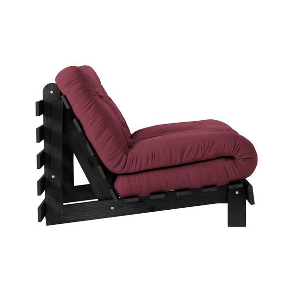 Izvelkamais krēsls Karup Design Roots Black/Bordeaux-image-3
