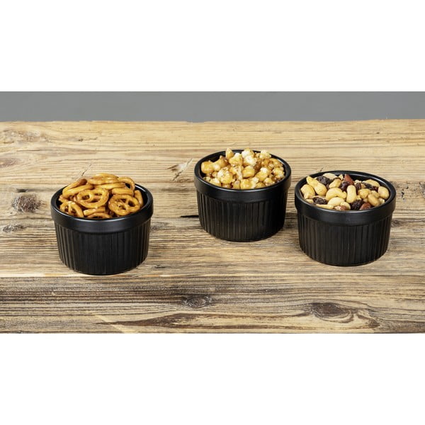 Melnas keramikas servēšanas bļodas (3 gab.) ø 8 cm Ewi – Wenko-image-1