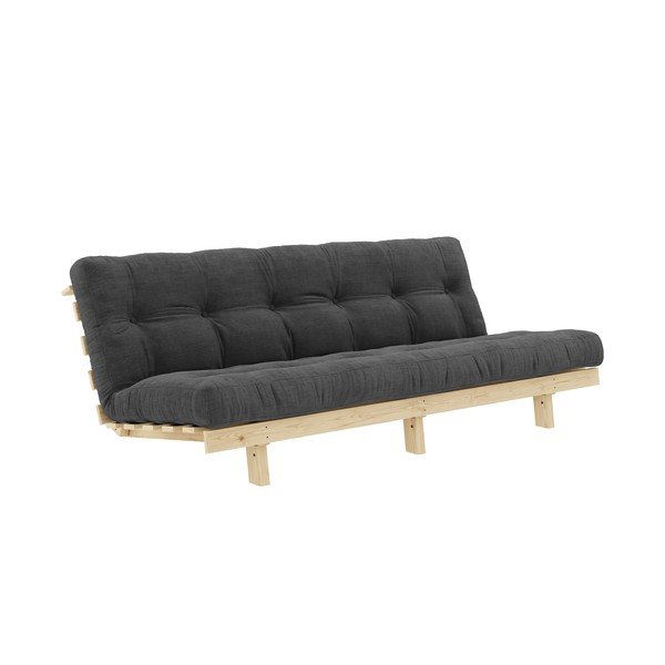 Melns/antracīta pelēks velveta dīvāns 200 cm Lean – Karup Design-image-3