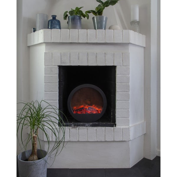 LED gaismas dekors ar liesmas imitāciju Star Trading Fireplace, platums 36 cm-image-1