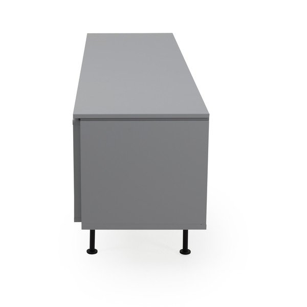 Pelēka kumode Tenzo Plain, platums 180 cm-image-4