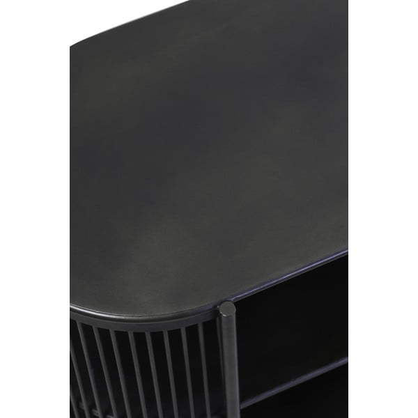 Melna metāla zemā kumode 149x80 cm Yinthe – Light & Living-image-4