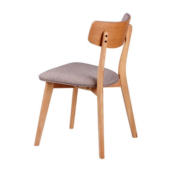 2 gaiši pelēku ēdamistabas krēslu komplekts sømcasa Anais-image-2