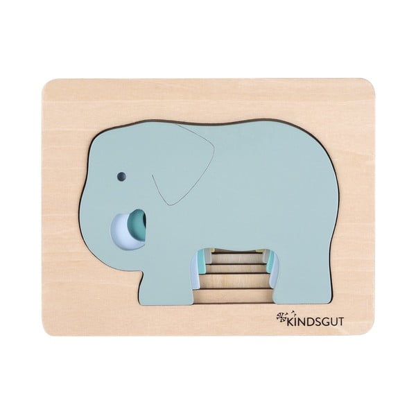 Koka bērnu puzle Kindsgut Elephant