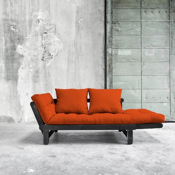 Dīvāns gulta Karup Beat Black/Orange