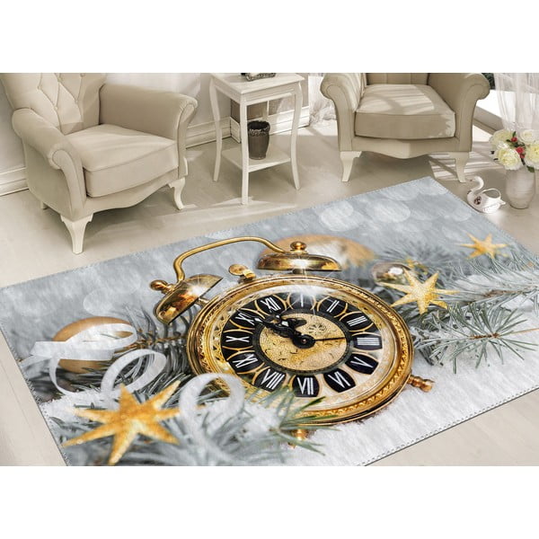 Paklājs Vitaus Ziemassvētku perioda zelta pulkstenis, 50 x 80 cm