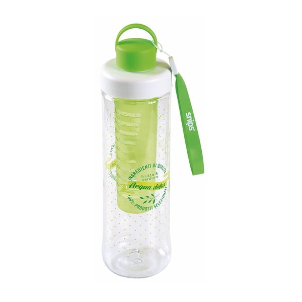 Zaļa ūdens pudele ar sietiņu Snips Infuser, 750 ml