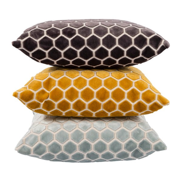 Dzeltens spilvens ar pildījumu Zuiver Monty, 45 x 45 cm-image-2