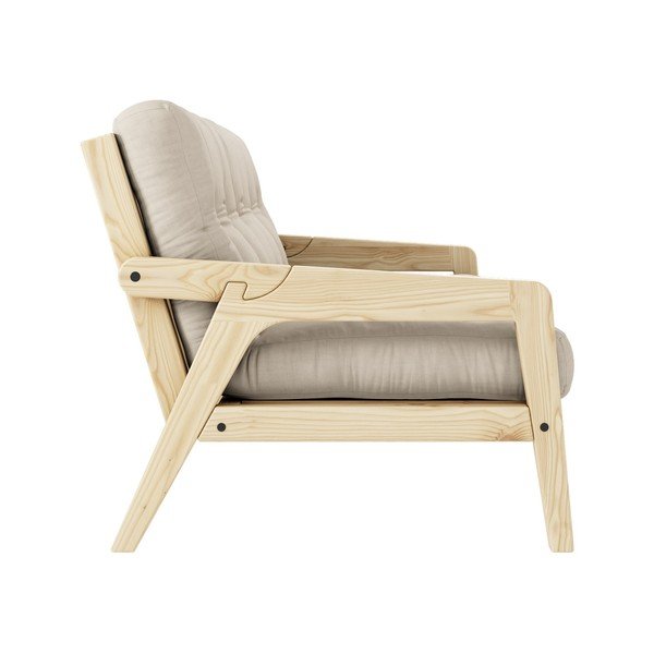 Bēšs izvelkamais dīvāns 204 cm Grab – Karup Design-image-4