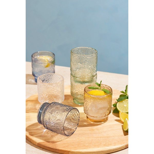 Glāzes (4 gab.) 300 ml Flora – Salt&Pepper-image-1