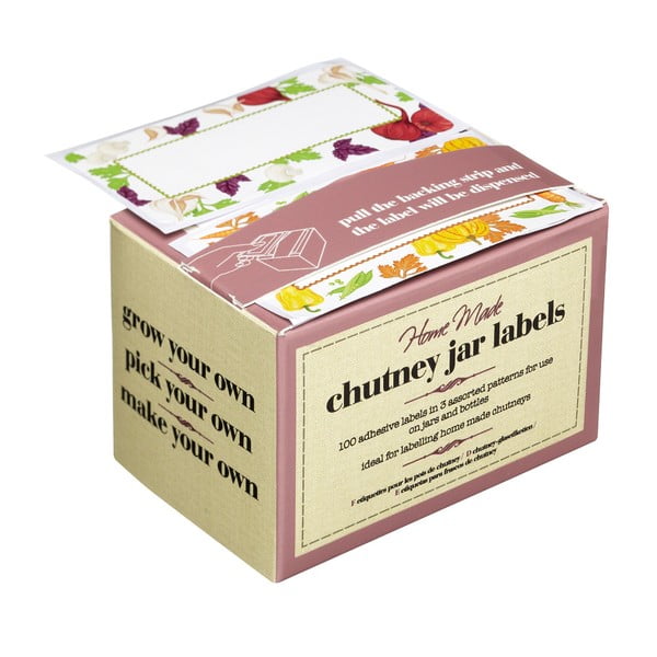 100 etiķešu komplekts konservu marķēšanai Kitchen Craft Home Made Chutney