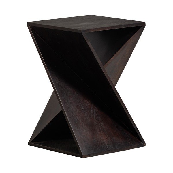 Akācijas masīvkoka sānu galdiņš 41x41 cm Ikem – WOOOD-image-3