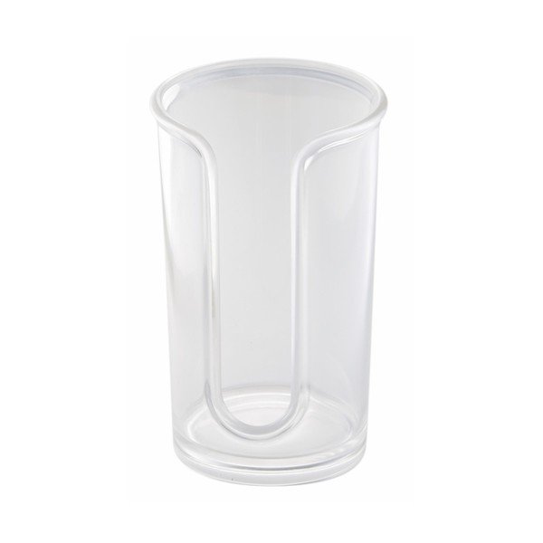 Caurspīdīgs kosmētikas vatīšu turētājs iDesign Clarity-image-1